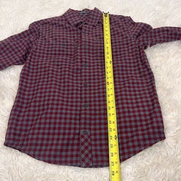 Mens TOAD & CO. Cotton Shirt Button-Down Size Small Red & Gray Plaid - Picture 5 of 12